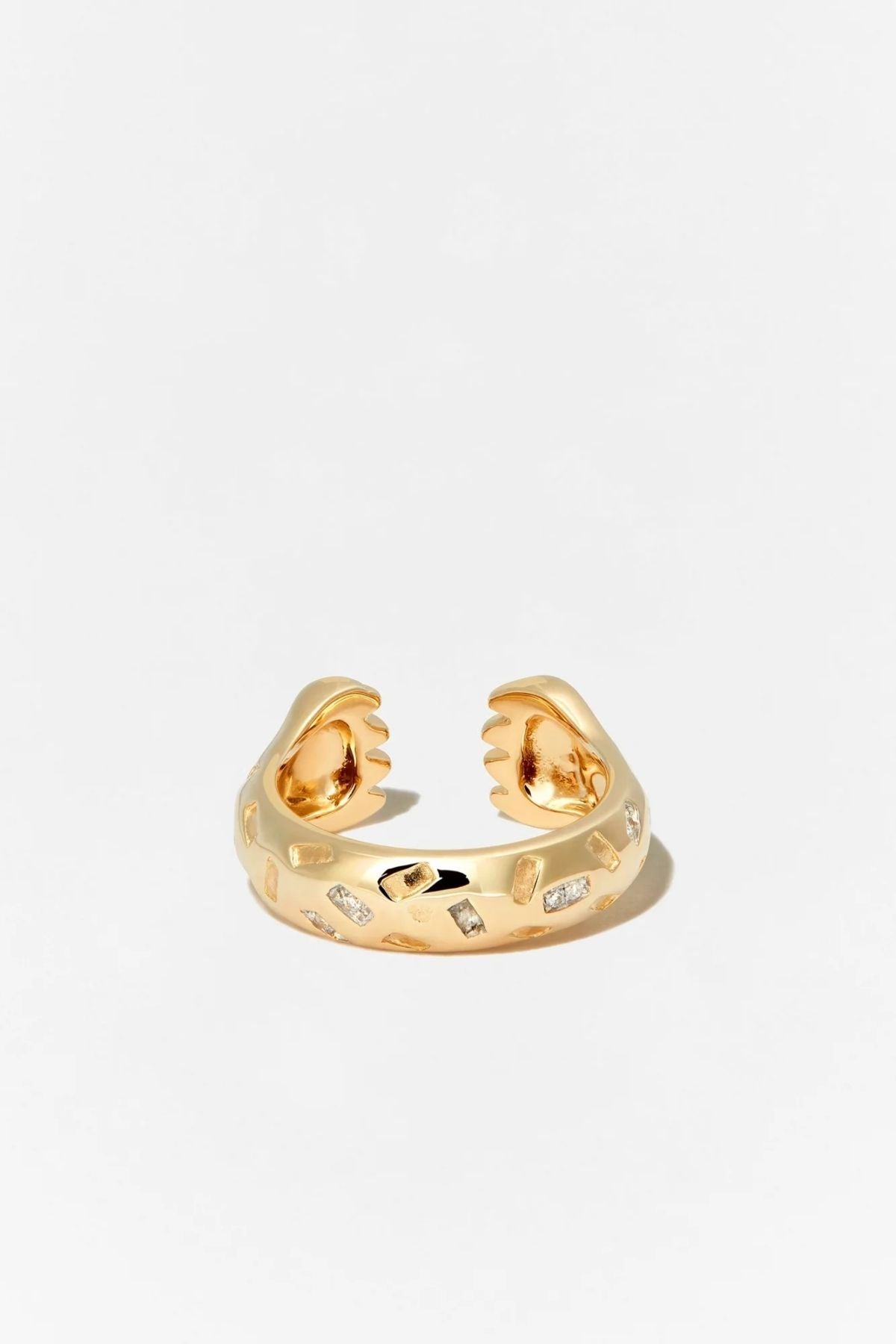 Yvonne Léon Tiger Claw Diamond Ring - Yellow Gold