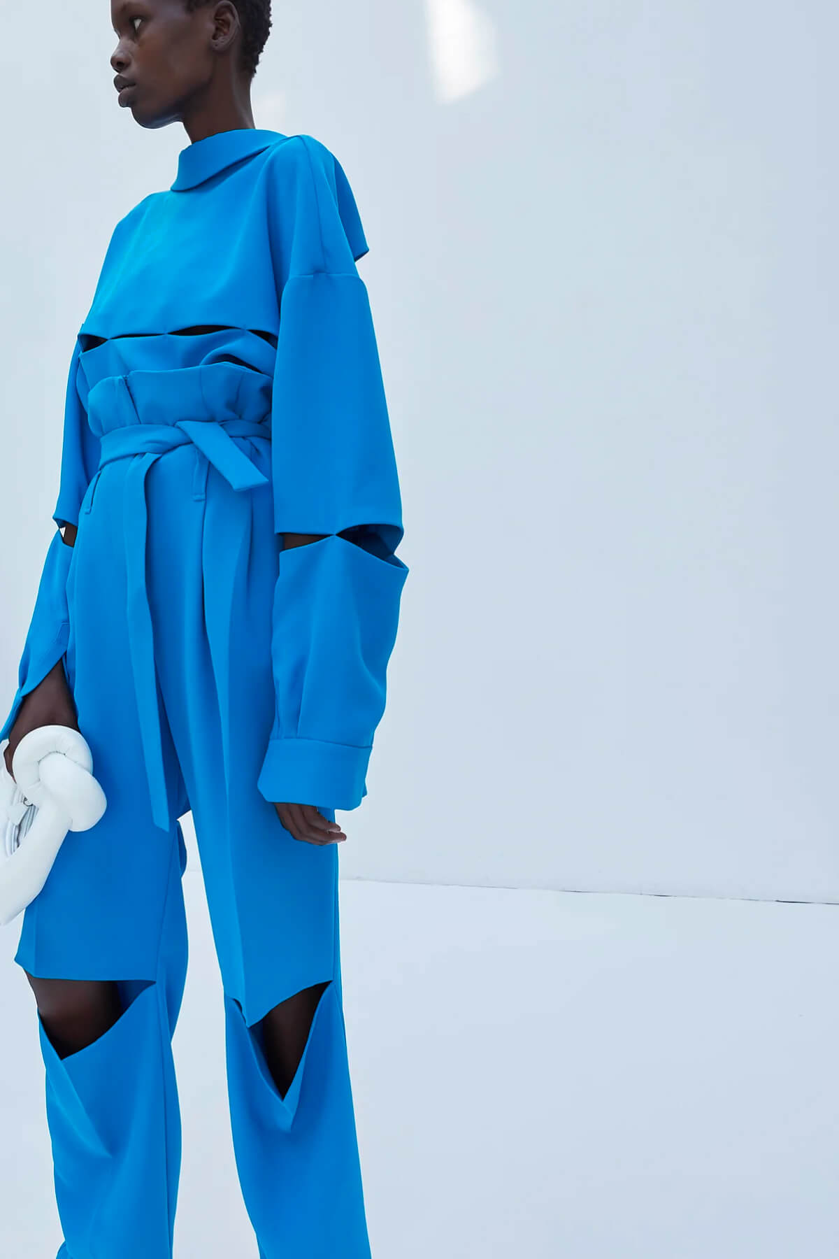 A.W.A.K.E. Mode Wide Leg Trousers - Blue