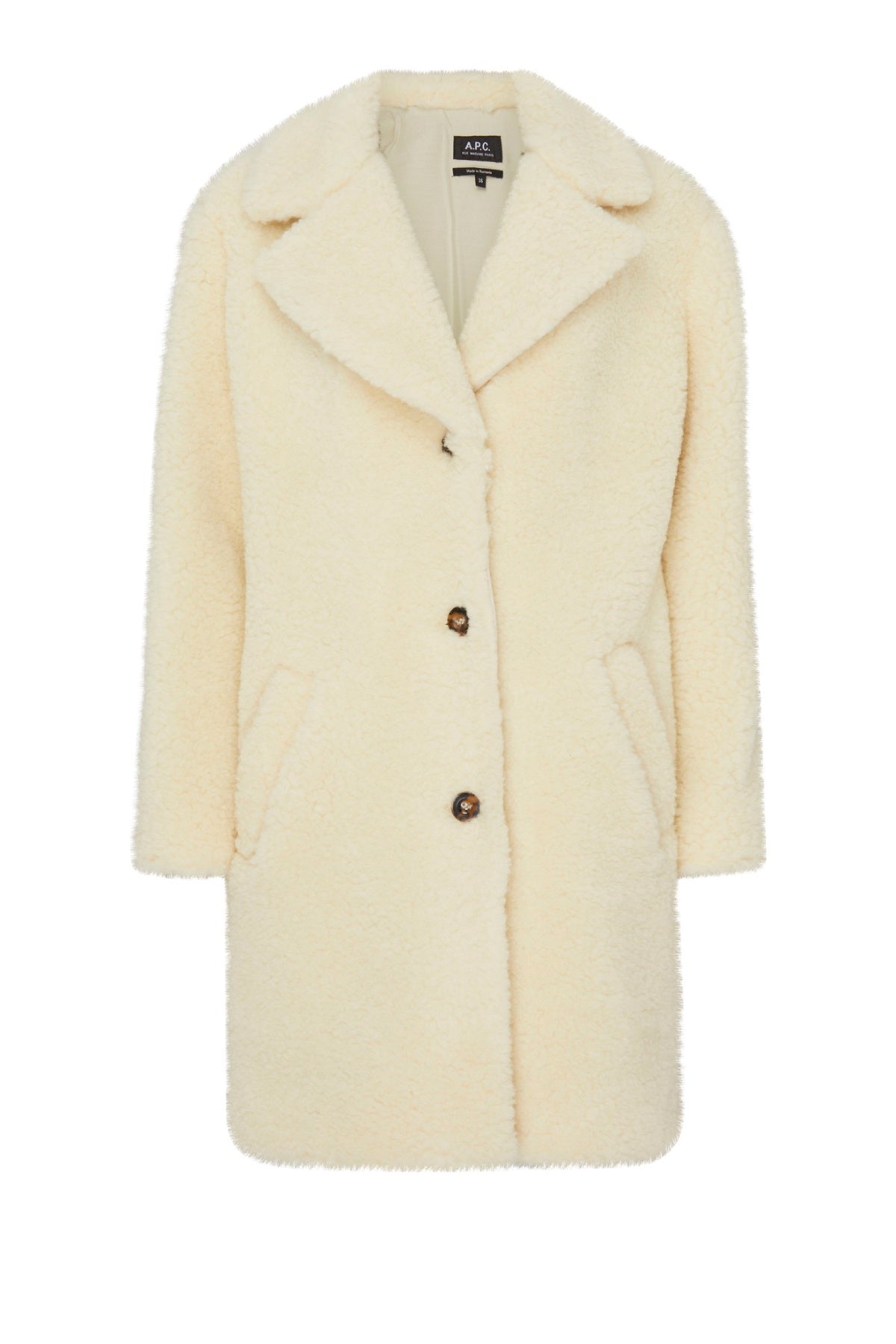 A.P.C. Nicolette Wool Coat - Ecru – Grace Melbourne