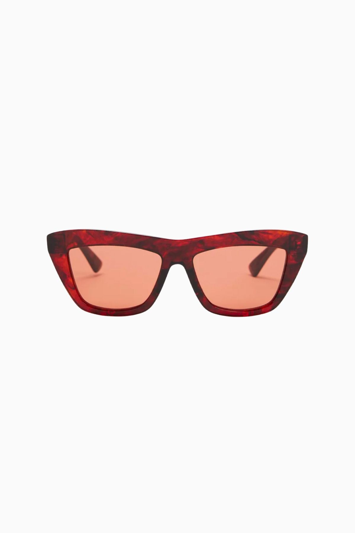 Bottega Veneta Cat Eye Sunglasses - Red Havana