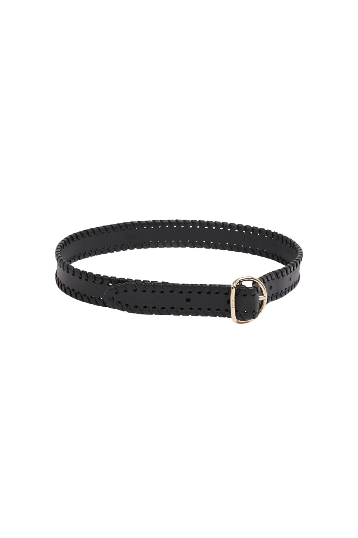 Chloé Mony Leather Belt - Black
