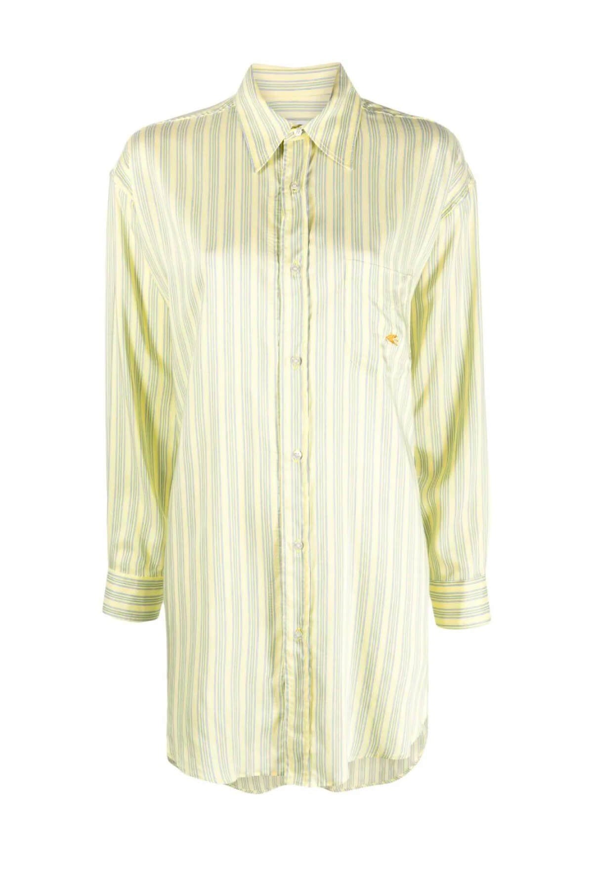 Etro Pinstripe Shirt - Yellow