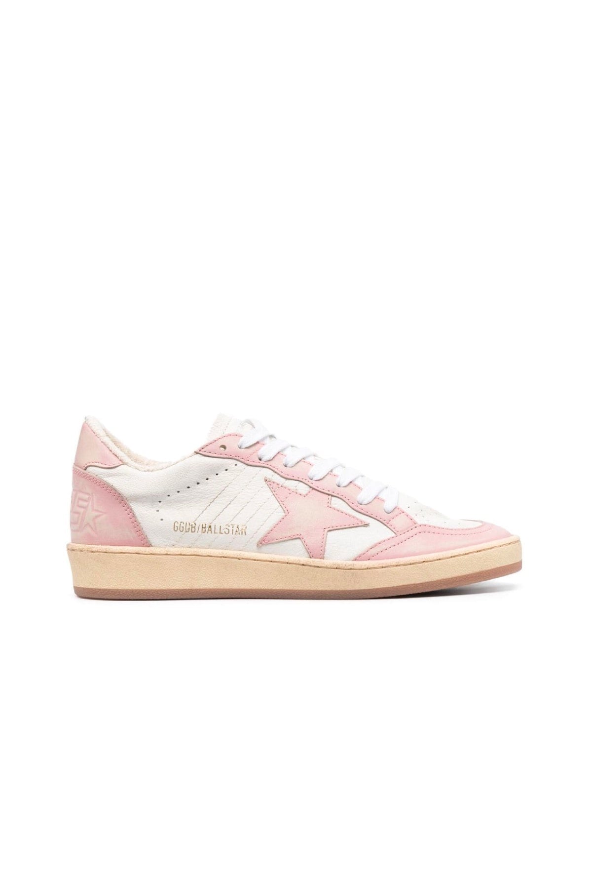 Golden Goose Ballstar Sneakers - White/ Pink