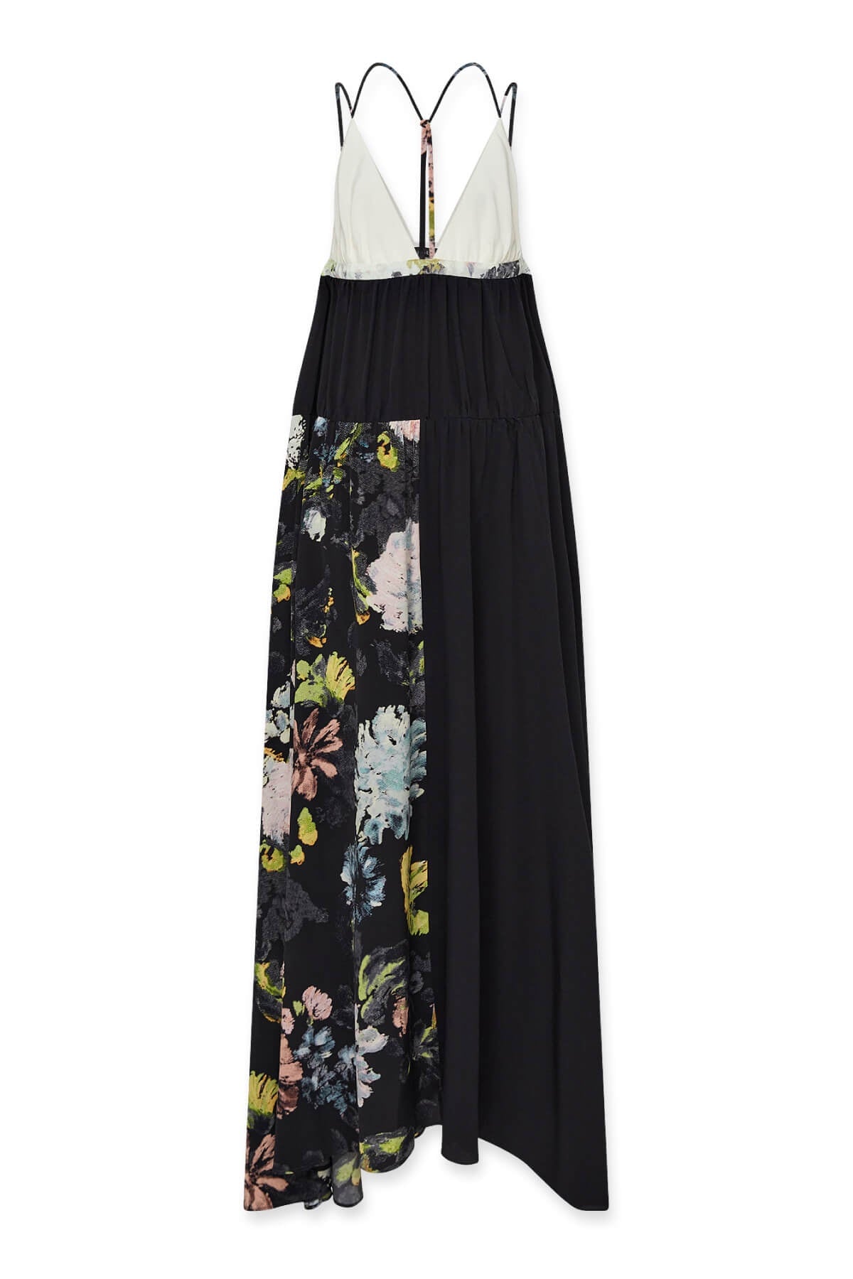 Joseph Darnley Floral Silk Dress - Black/ Aquatic