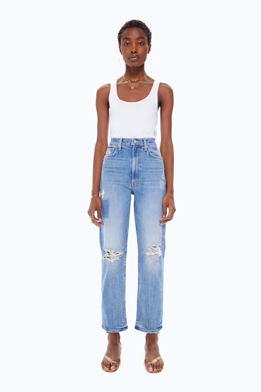 Mother Denim The High Waisted Study Hover Jean - We Are Castaways