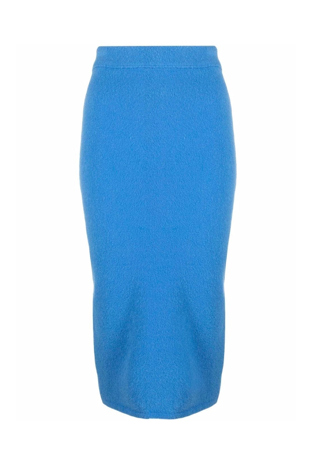 Nanushka Jorna Compact Boucle Midi Skirt - Blue