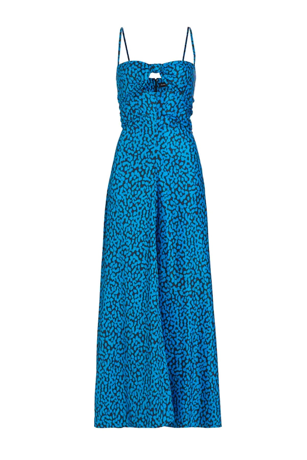 Proenza Schouler Printed Leopard Tank Dress - Turquoise Multi