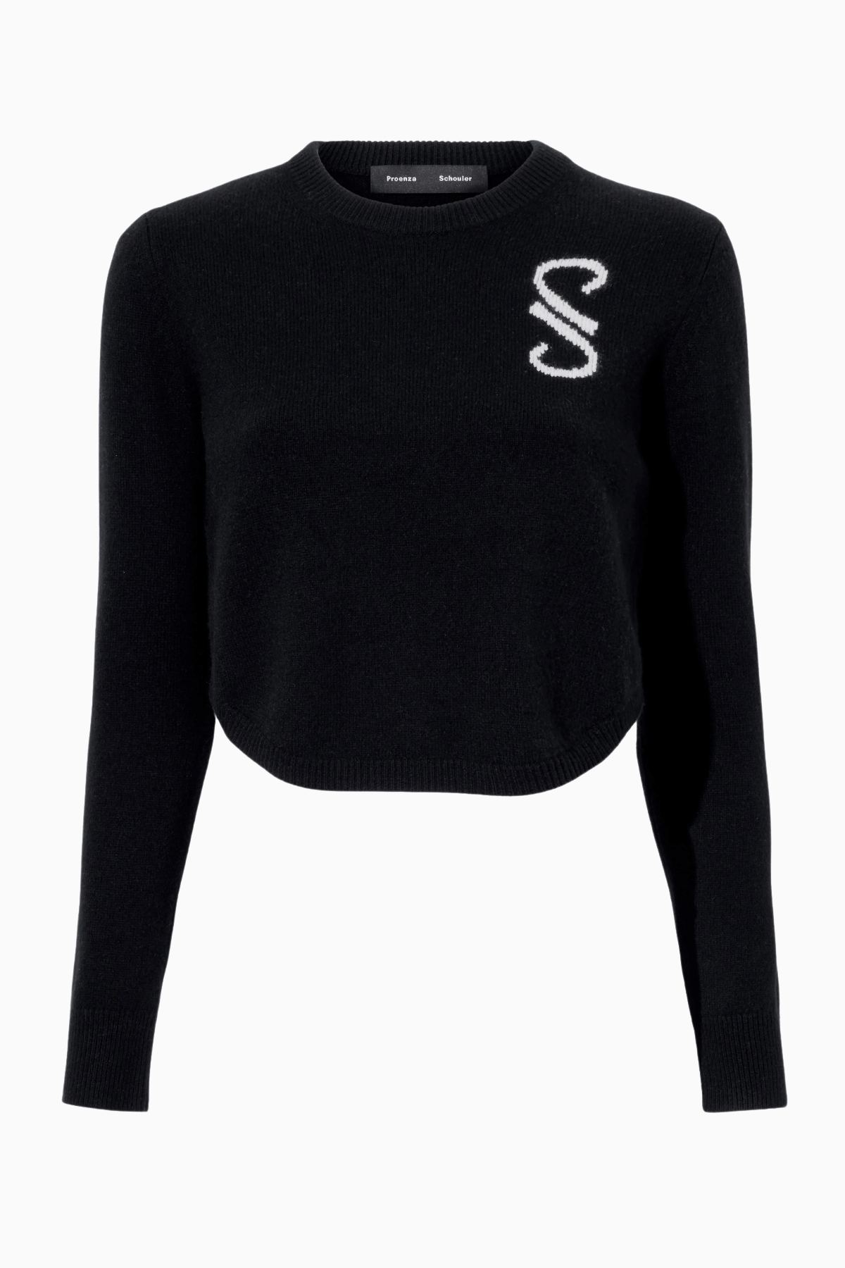 Proenza Schouler Stella Monogram Cashmere Sweater - Black