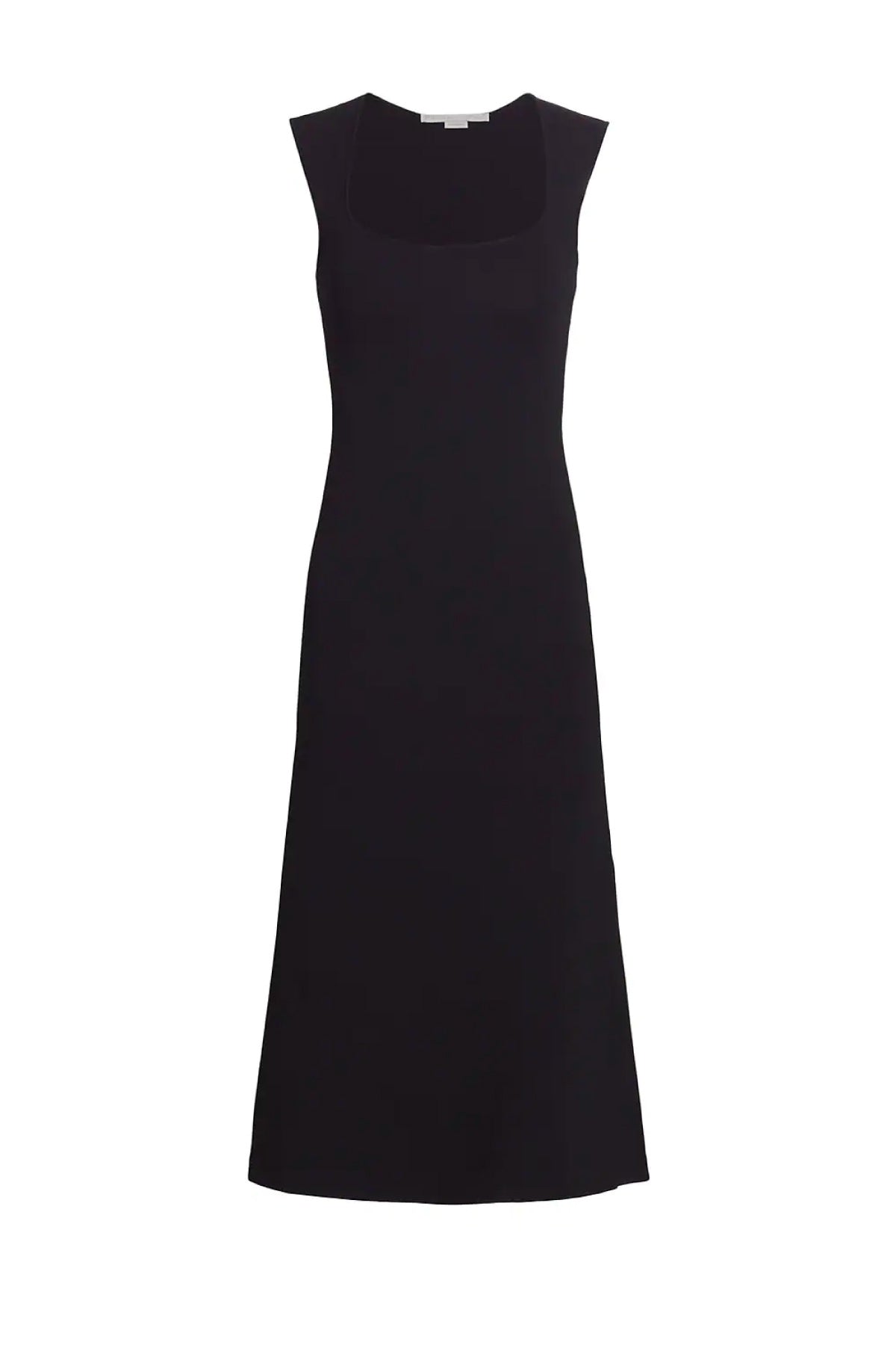 Stella McCartney Sleeveless Compact Knit Midi Dress - Black