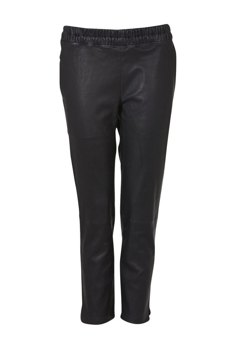 Ines Marechal Jardin Slouch Leather Pant - Marine