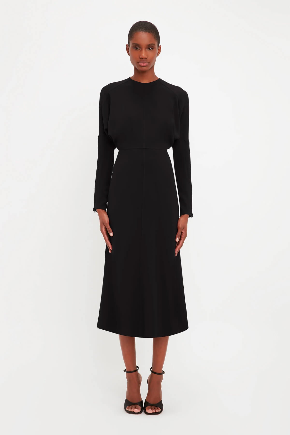 Victoria Beckham Dolman Midi Dress - Black