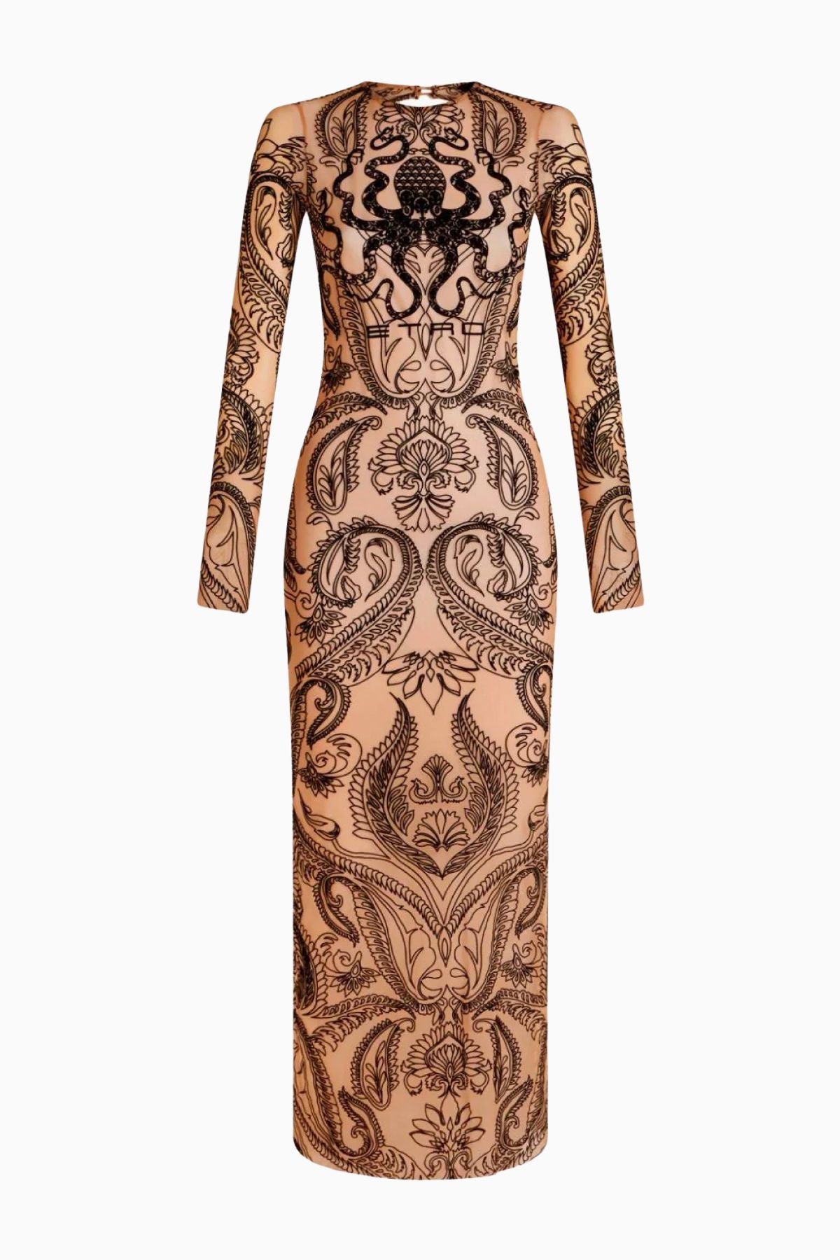 Etro Paisley Midi Bodycon Dress - Black GRACE Melbourne Etro Paisley Midi Bodycon Dress - Black GRACE Melbourne