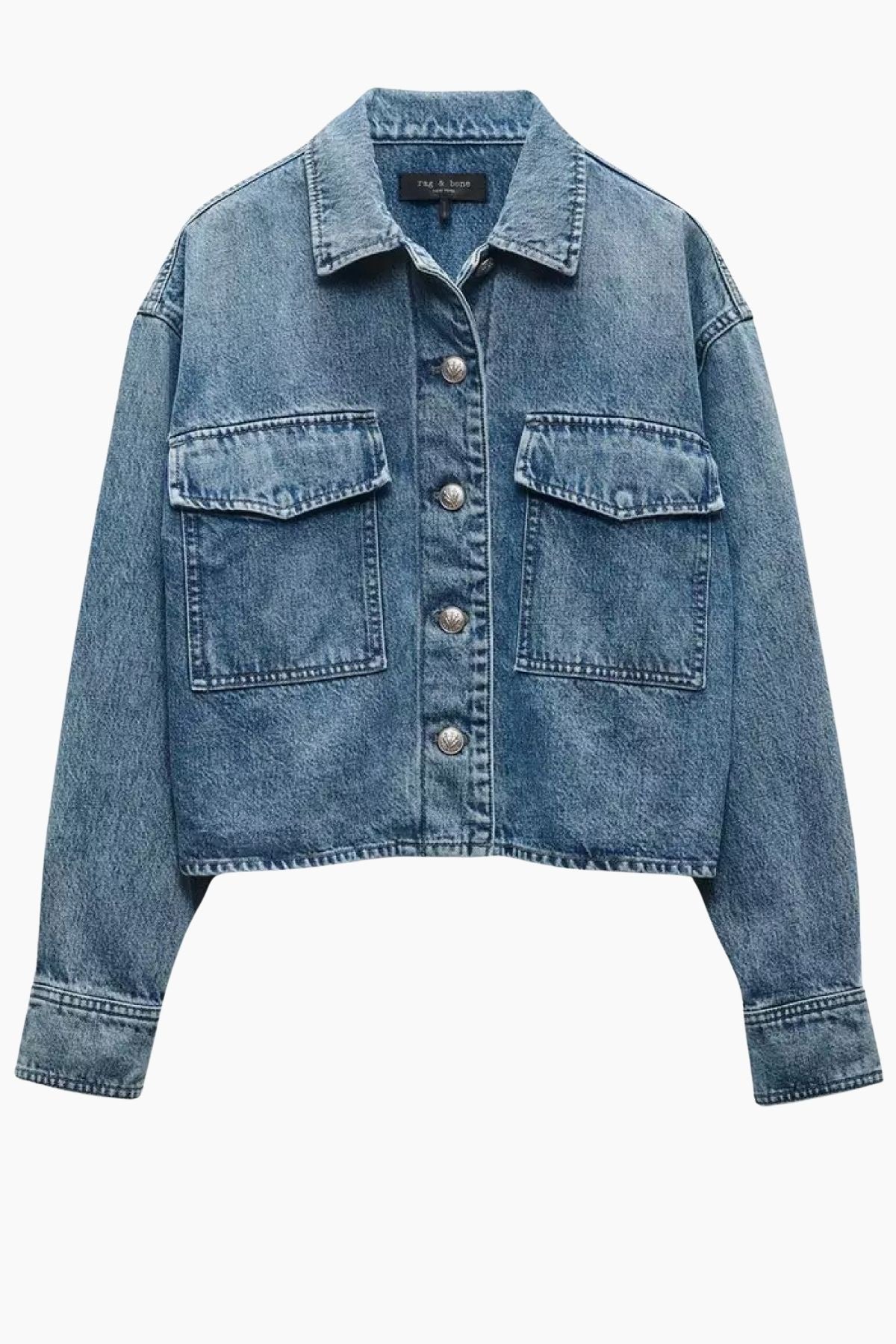 Rag & Bone Jaiden Denim Shirt Jacket - Elle