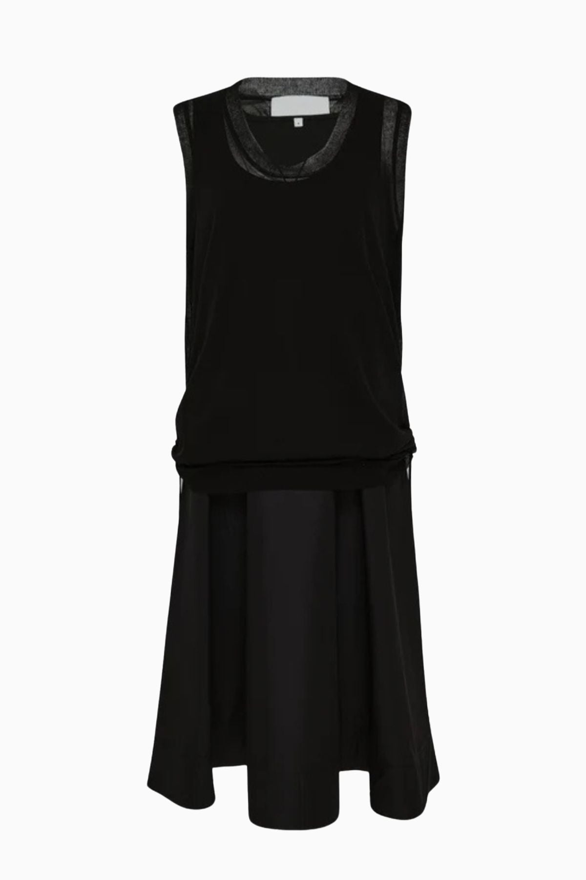 3.1 Phillip Lim Double Layer Tank Combo Dress - Black