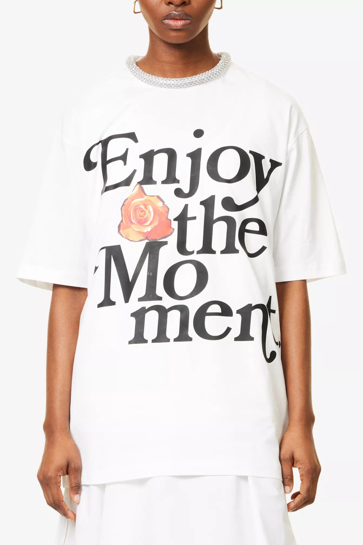 送料関税込【3.1 Phillip Lim】「Enjoy The Moment」装飾Tシャツ 送料関税込【3.1 Phillip Lim】「Enjoy The Moment」装飾Tシャツ