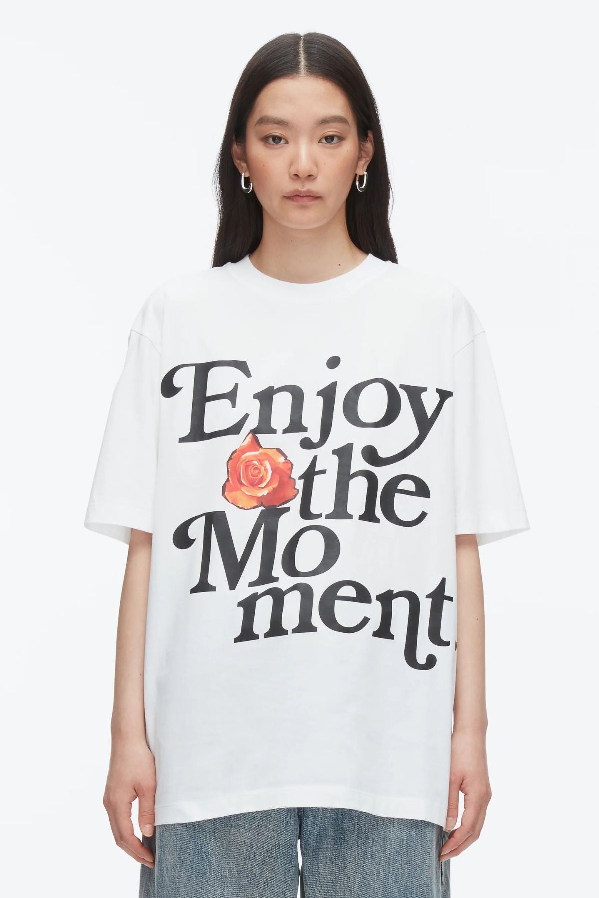 3.1 Phillip Lim Enjoy The Moment OS Tee - White Multi
