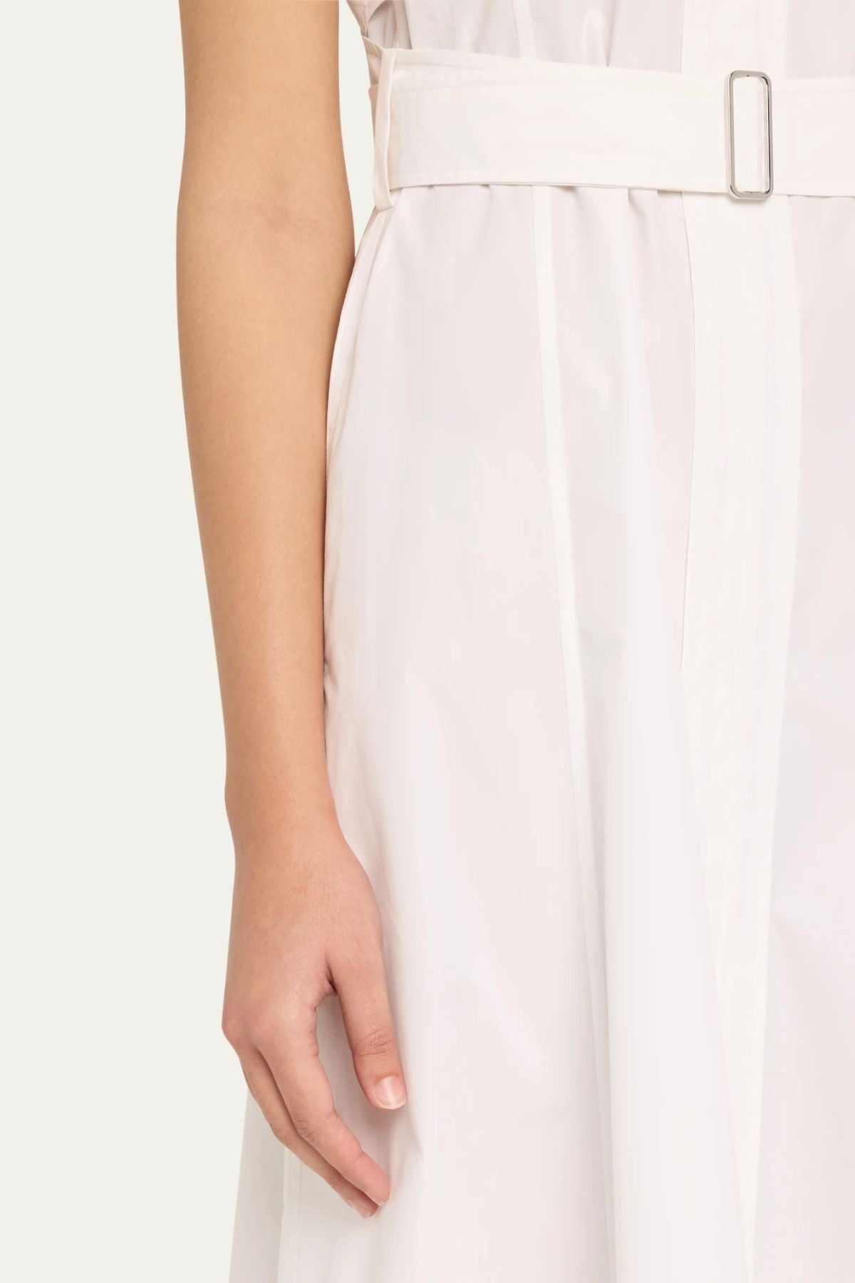 3.1 Phillip Lim Sleeveless Belted V-Neck Dress - White