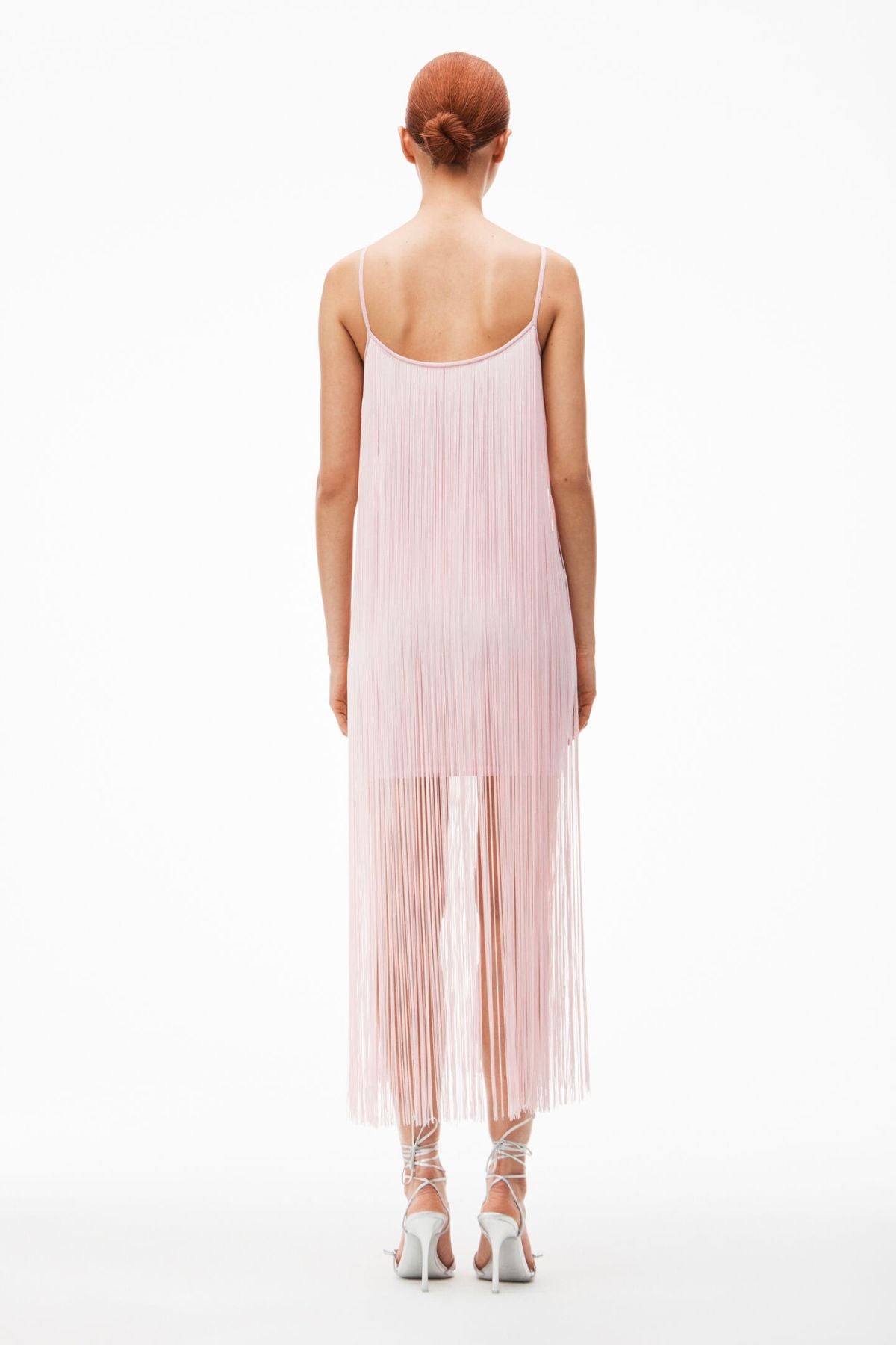 Alexander Wang Fringe Tank Mini Dress - Cradle Pink