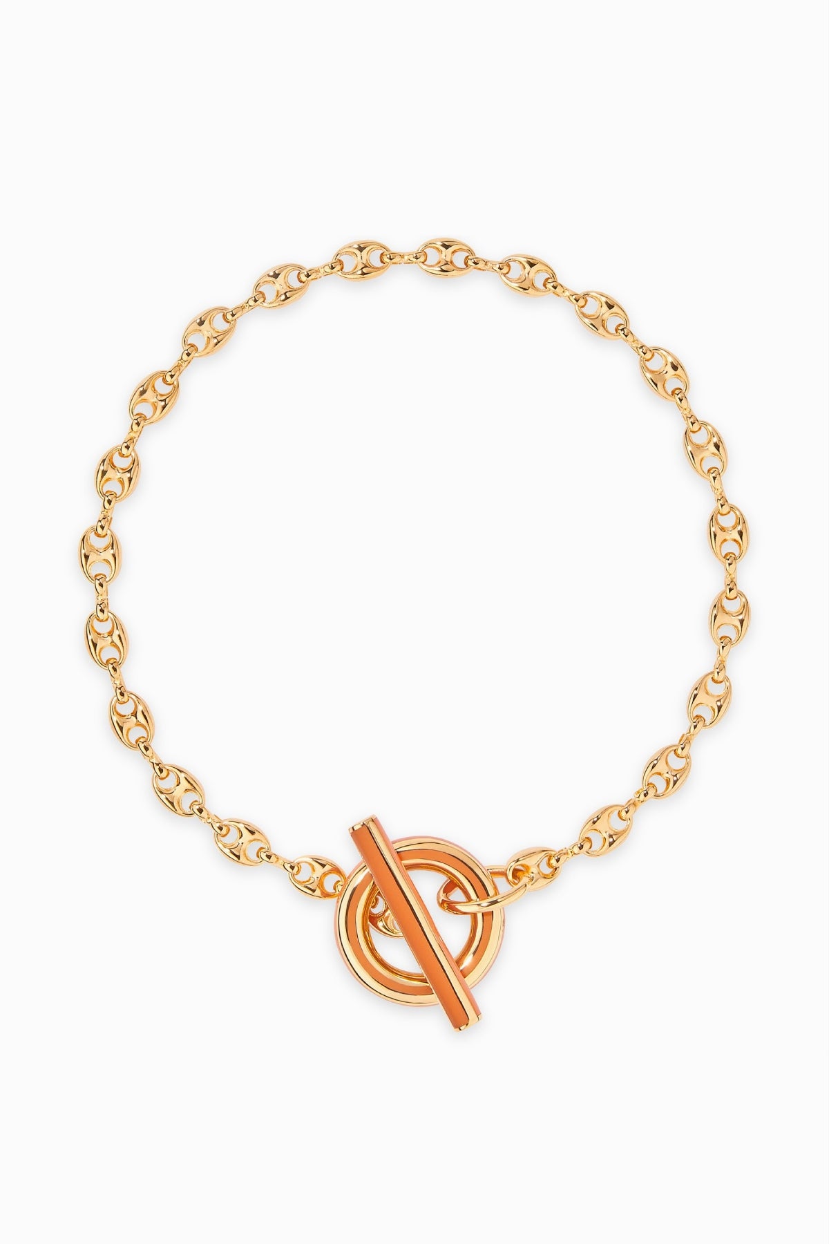 Aurelie Bidermann Tarsila Chain Necklace - Gold/ Tan