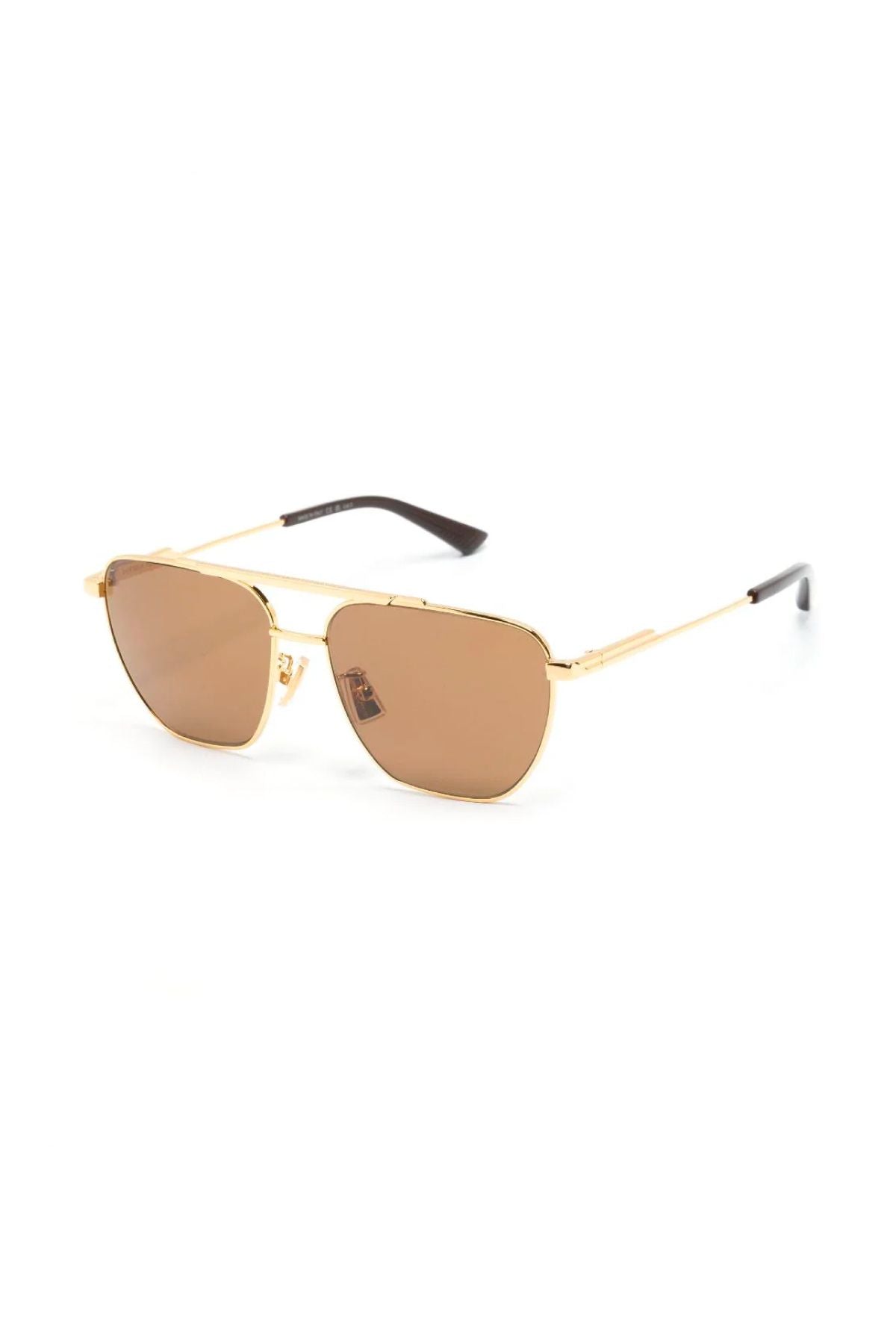 Bottega Veneta Classic Aviator Sunglasses - Gold