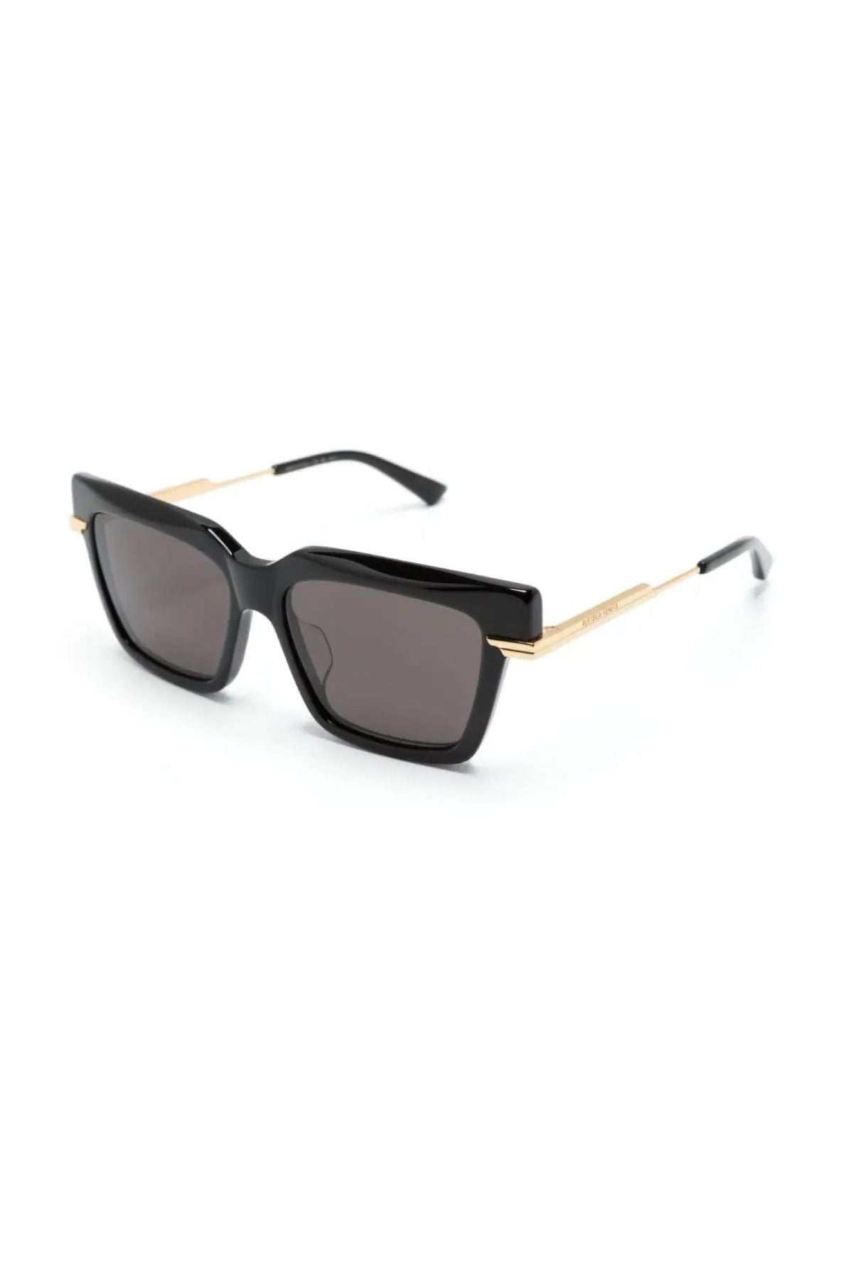 Bottega Veneta Black Oversized Square Sunglasses with Gold Accent Amazon.com: Bottega Veneta Square Sunglasses BV1005S 001  main image 3