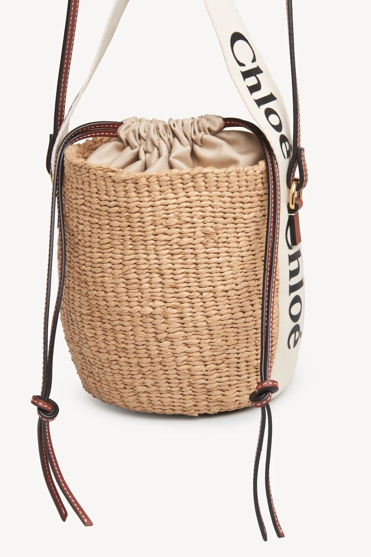 Chloé Small Woody Basket Bag - White