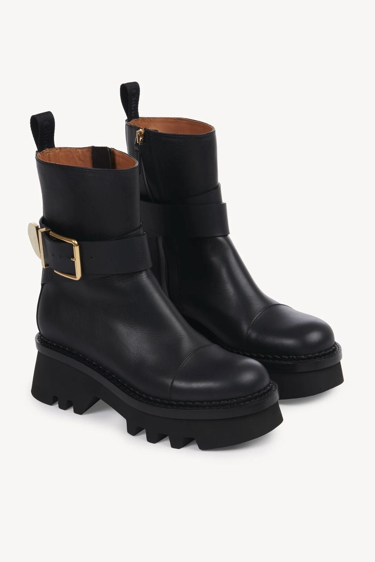 Chloé Owena Biker Boot - Black