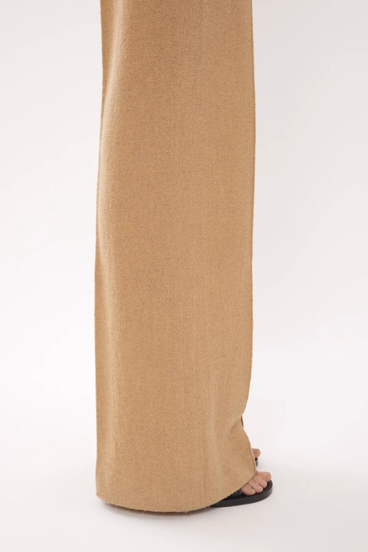 パンツ CHLOE Brown Cotton Wide-Leg Pant CHLOÉ Pleated garment-dyed cotton-canvas straight-leg pants