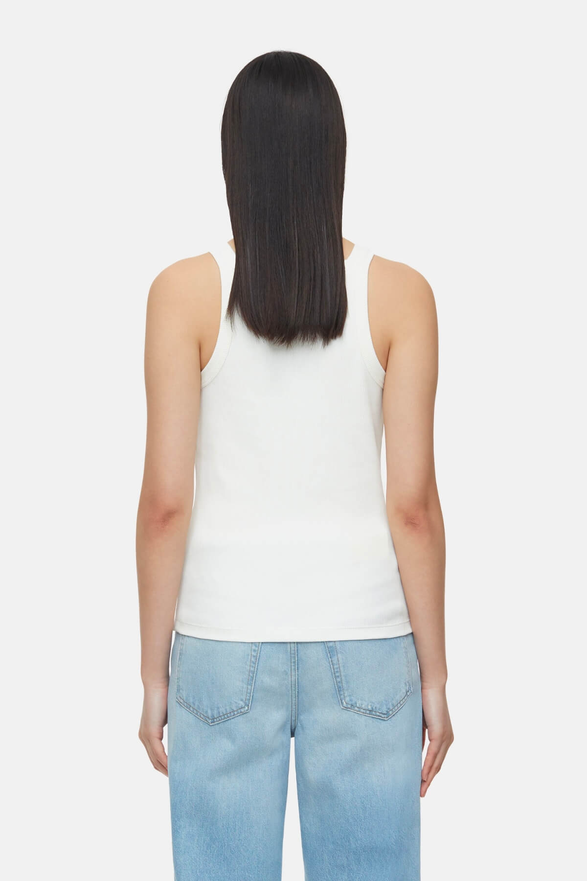 Closed  Racer Top - Ivory