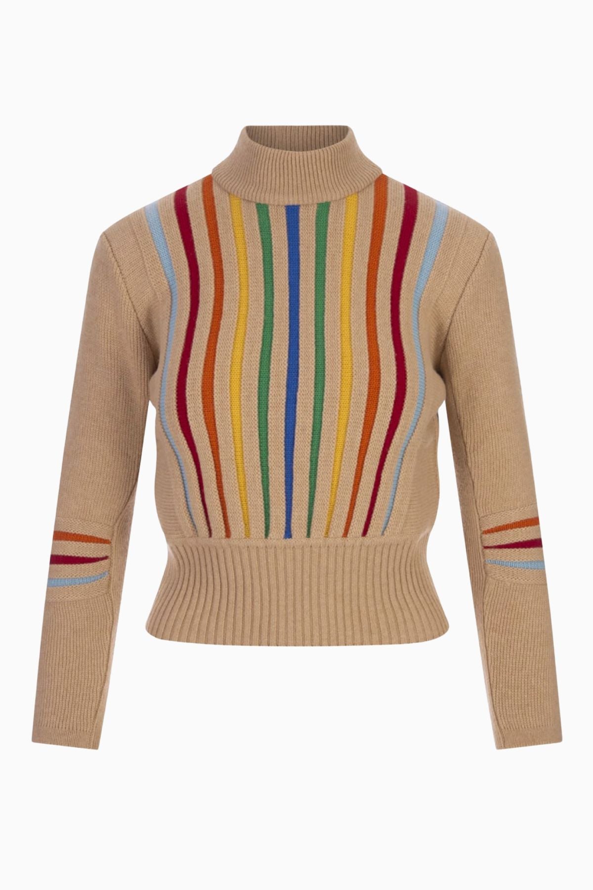 Etro Rainbow Stripe Knit - Beige