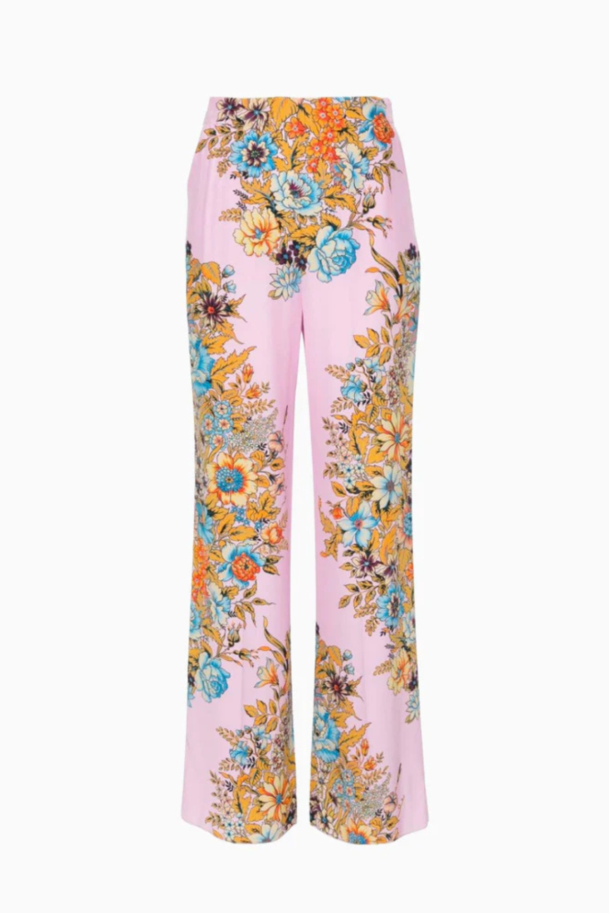 Etro Floral Silk Pyjama Pant - Pink Multi