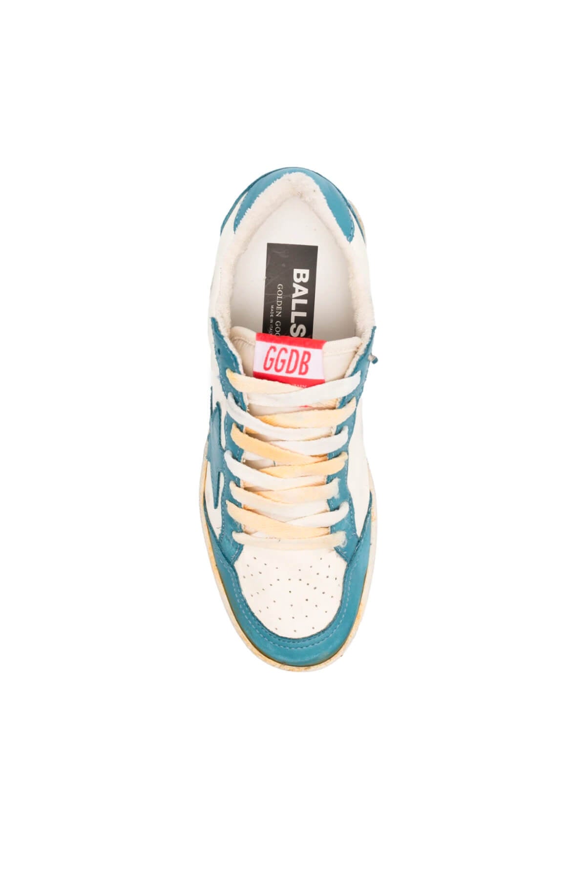 Golden Goose Ball Star Sneakers - Petroleum/ Dirty White