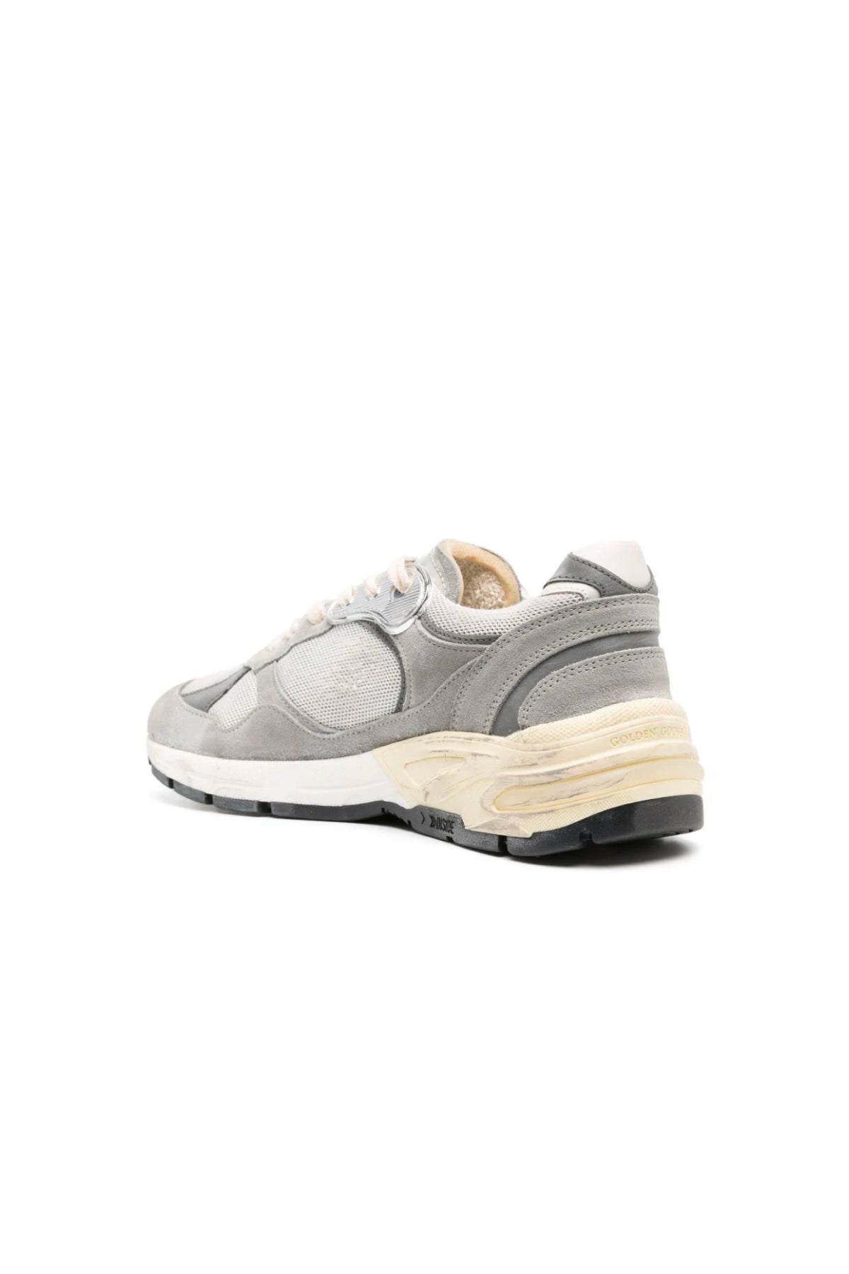 Golden Goose Running Dad Sneakers - Grey/ Silver/ White