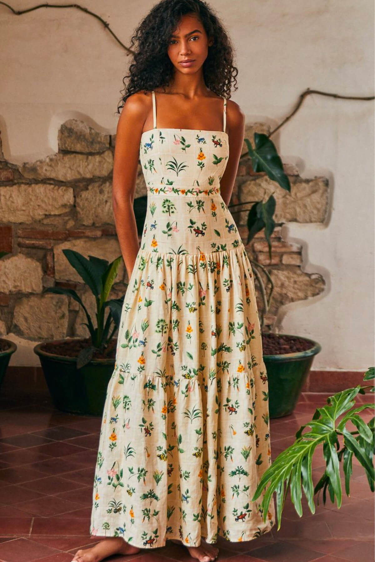 Floral Maxi Dress Agua by Agua Bendita Resort Collection 2023 Summer Dresses