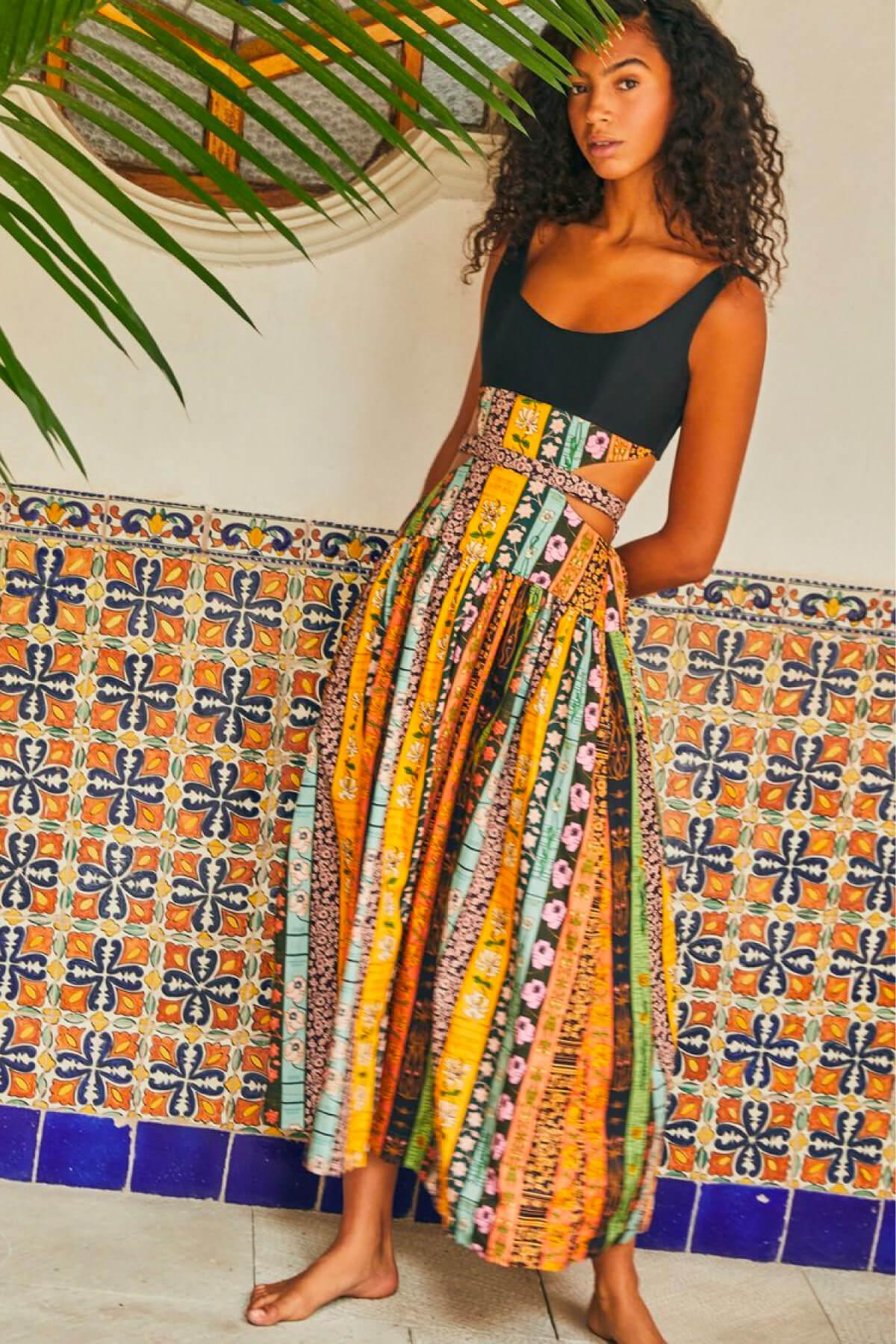 Cut Out Maxi Dress Agua by Agua Bendita Resort Collection 2023 Summer Dresses
