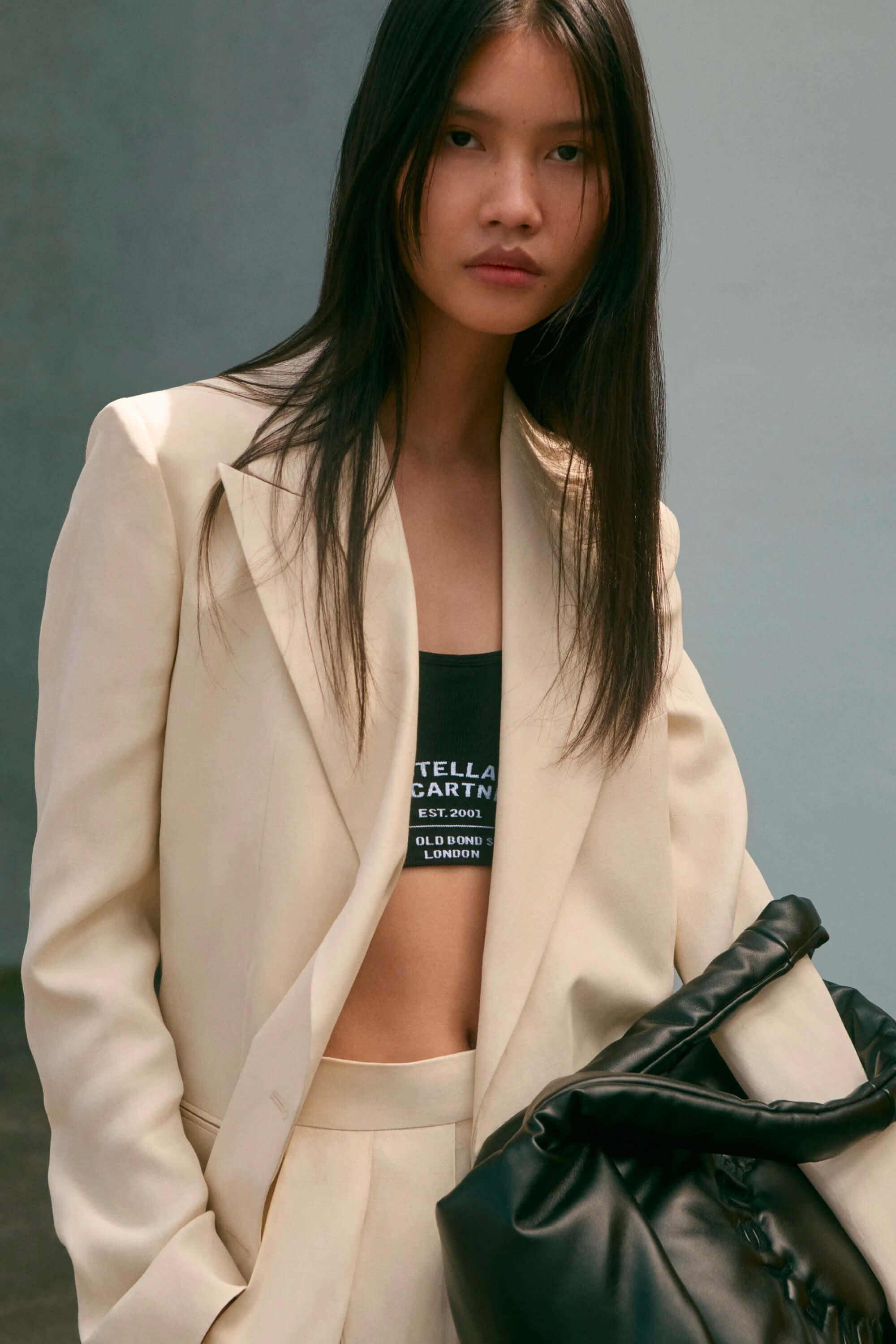 Logo crop top and suiting for women from Stella McCartney