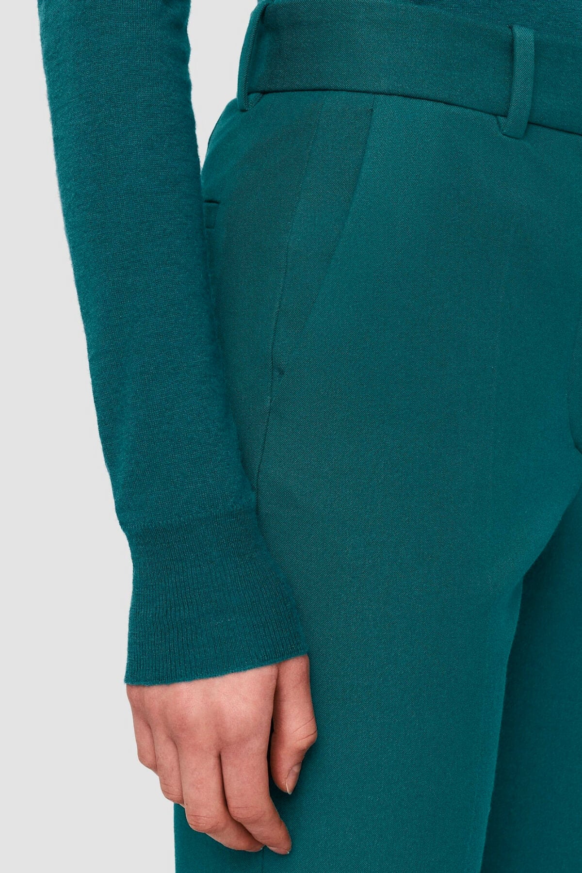 Joseph Gabardine Stretch Tafira Trousers - Dark Teal