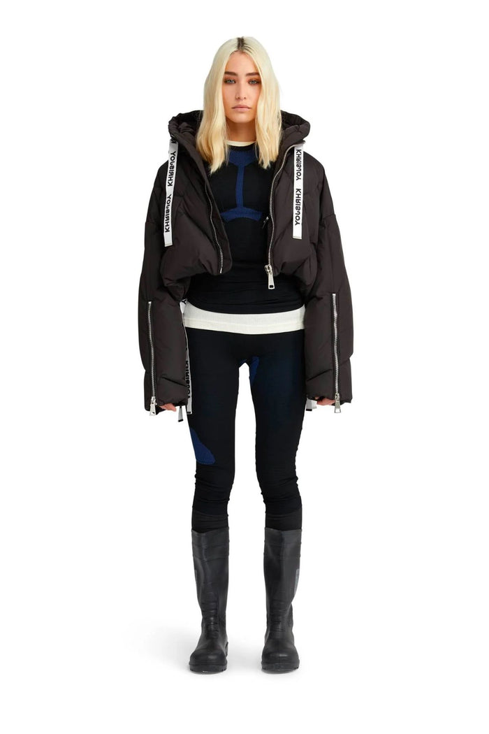 Khrisjoy Gilet rosa trapuntato con cappuccio KT2P32-B0049 main image 1