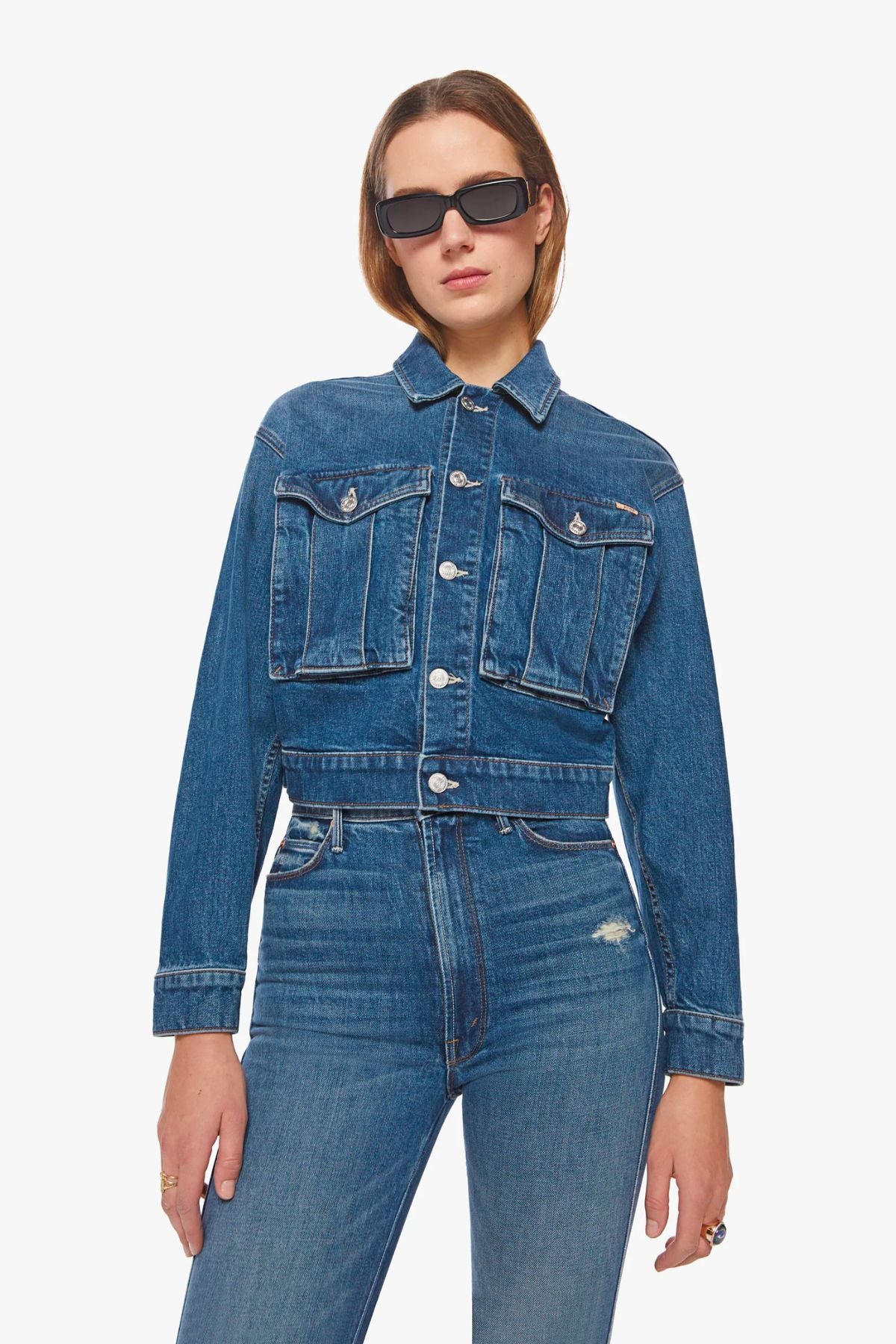 Mother Denim The Out of Pocket Denim Jacket - Morning Chores