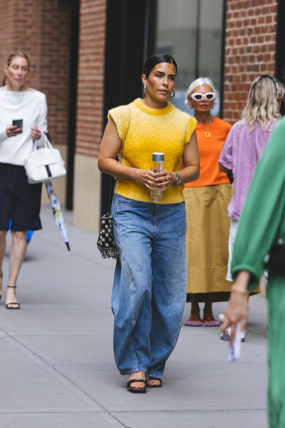 Tibi Sid Jeans New York Fashion Week Street Style