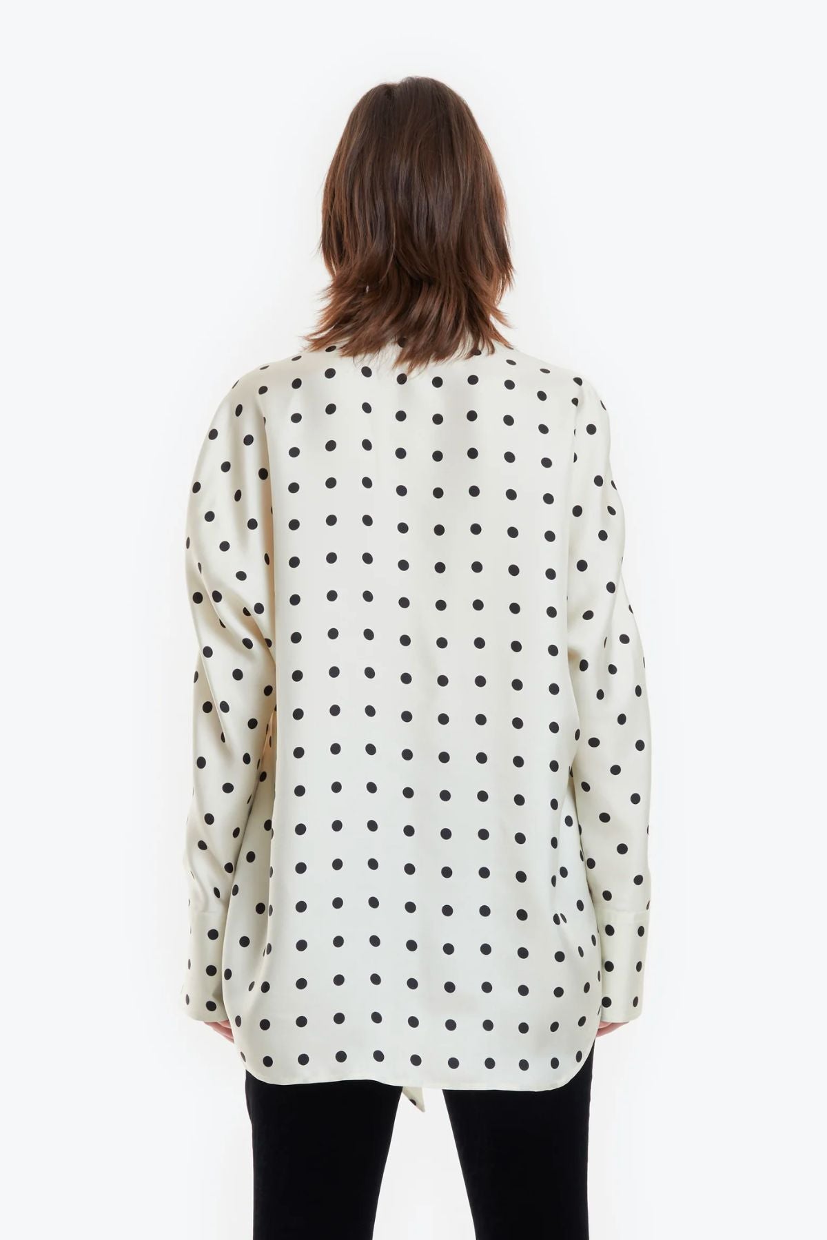 Petar Petrov Artist Silk Blouse - Ivory/ Black