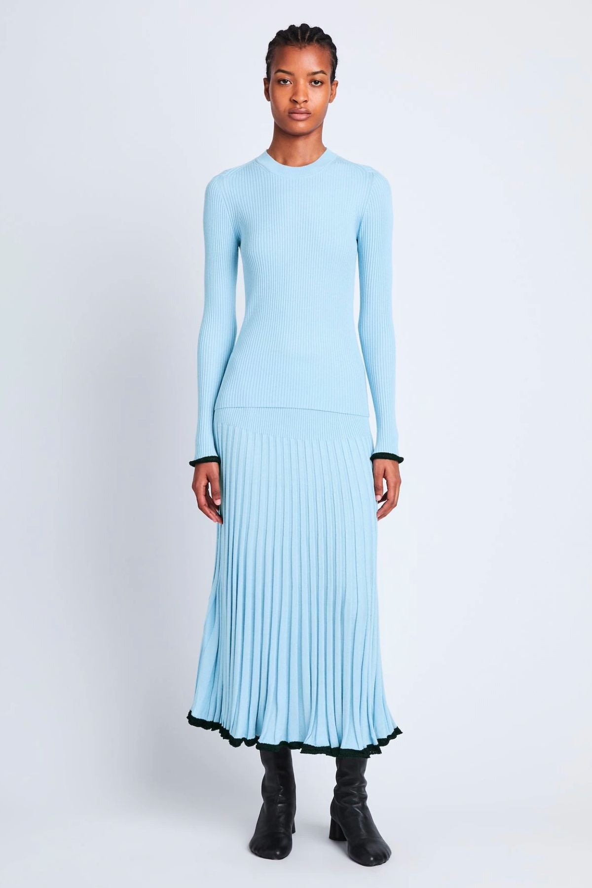 Proenza Schouler Silk Cashmere Sweater - Light Blue