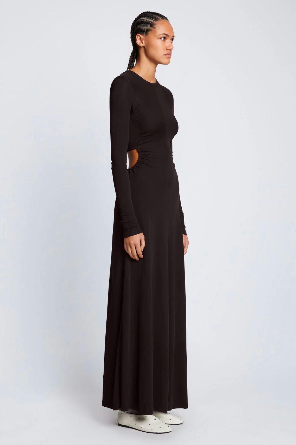 Proenza Schouler White Label Jersey Open Back Dress - Black  GRACE  Melbourne