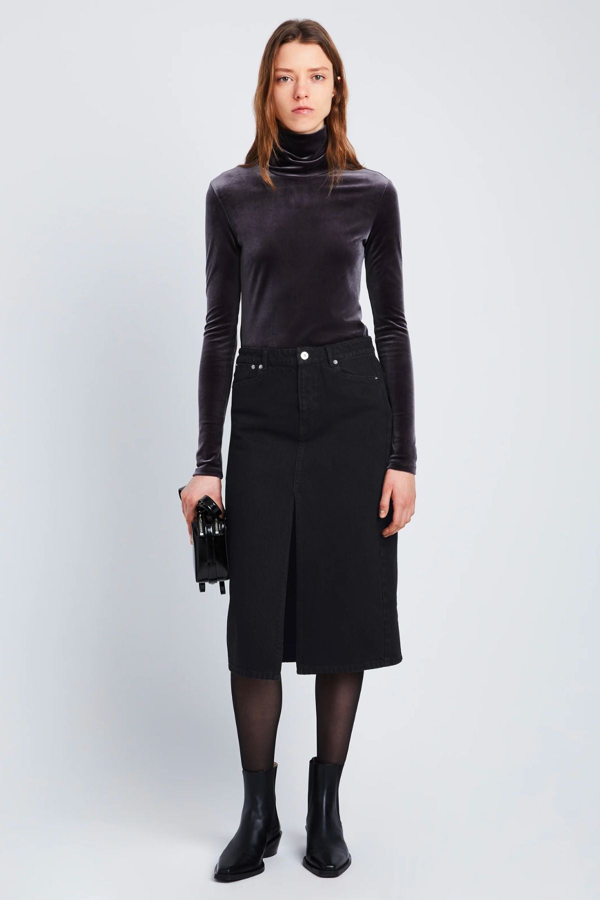 Proenza Schouler White Label Sloan Skirt - Black