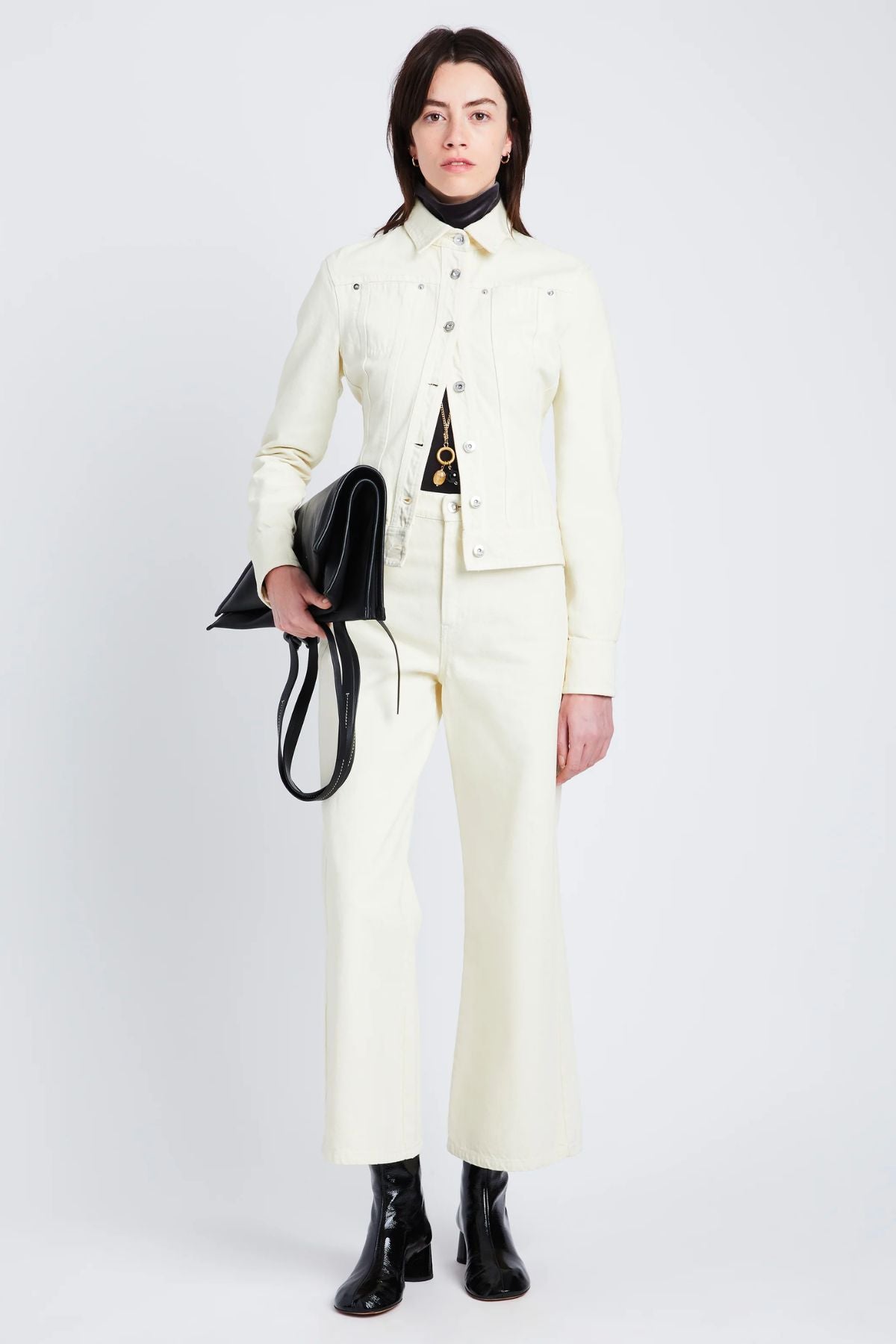 Proenza Schouler White Label Sadie Denim Pant - Parchment