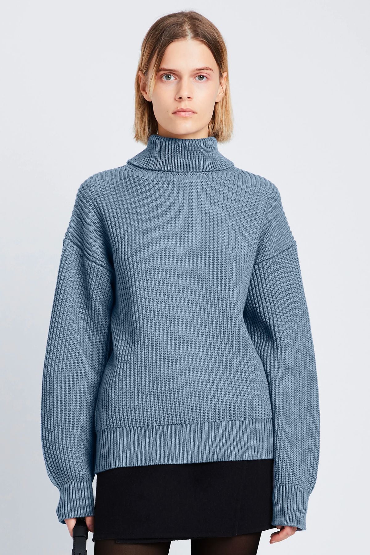 Proenza Schouler White Label Reversible Cotton Cashmere Cardigan - Slate