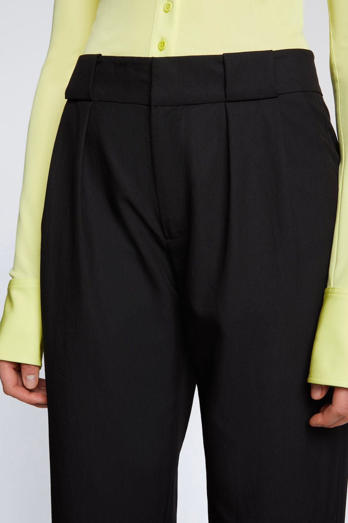 Proenza Schouler White Label Drapey Suiting Trouser - Black