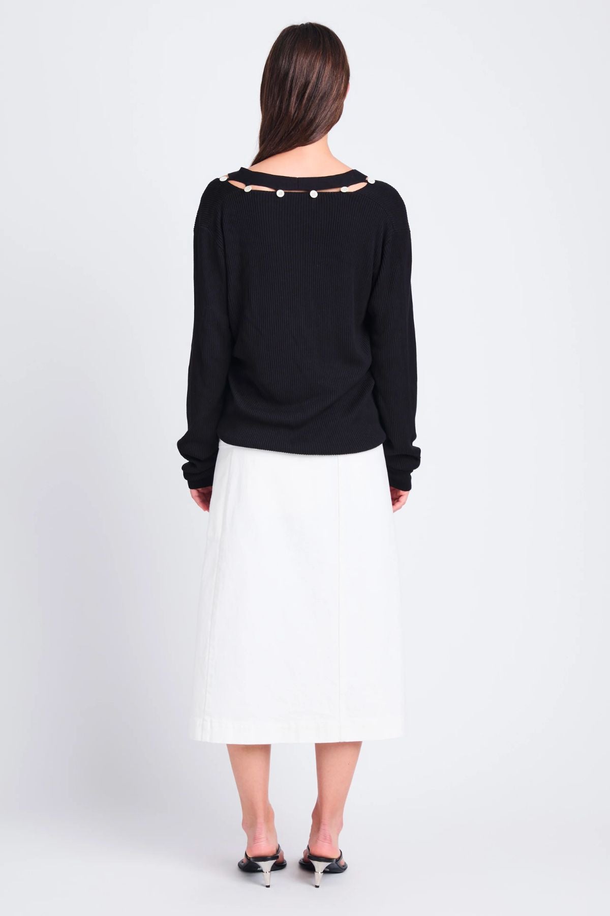 Proenza Schouler White Label Elsie Knit Sweater - Black