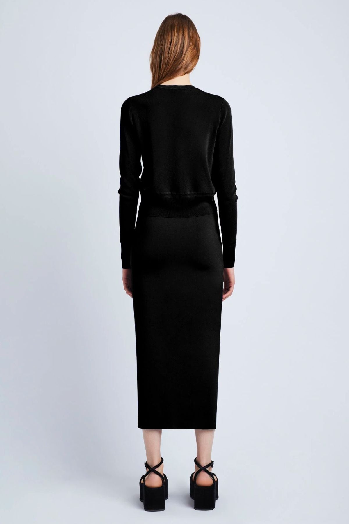 Proenza Schouler Silk Viscose Cardigan - Black