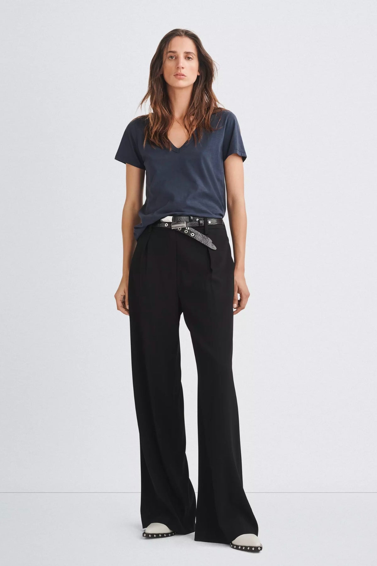 Rag & Bone The Slub V-Neck T-Shirt - Salute